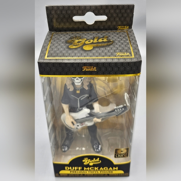 Funko Gold Guns N’ Roses Duff McKagan Chase Rare With Skeleton Face - Picture 4 of 7